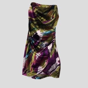 Speechless Multi Color Strapless Cocktail Formal Dress Size 5 Junior